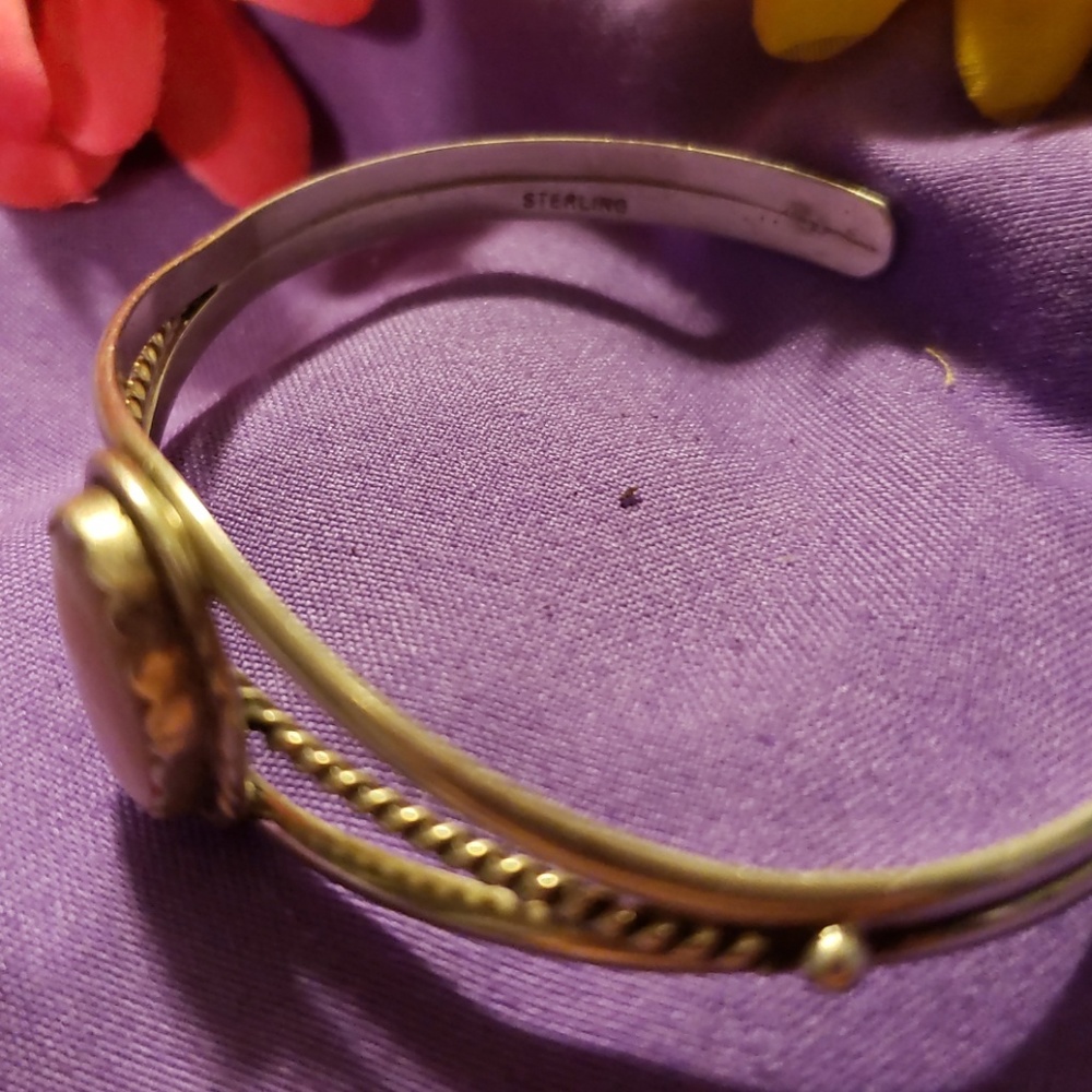 Pink Quartz Cuff - Picture 2 of 4